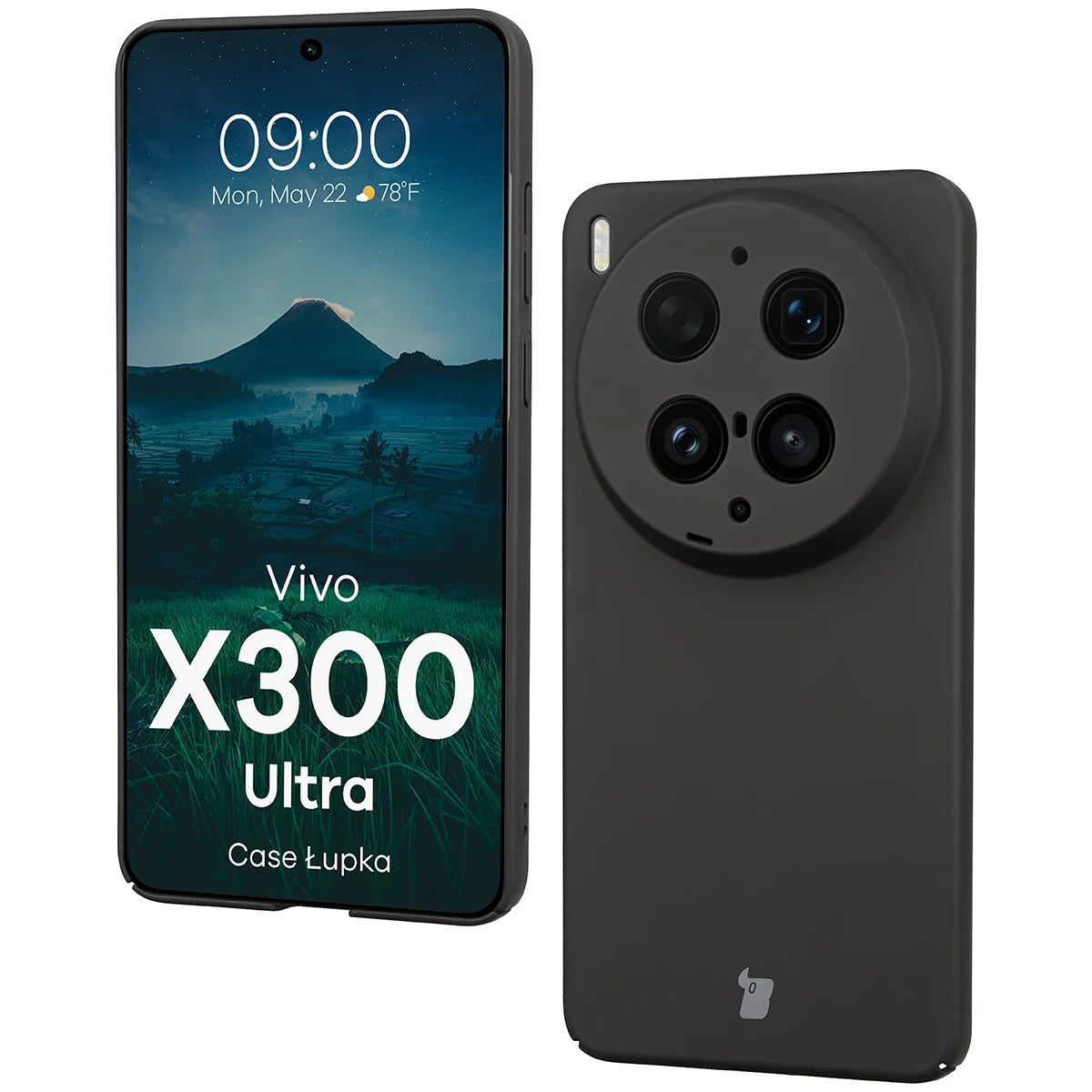 Handyhülle für Vivo X300 Ultra, Bizon Case Lupka, Schwarz