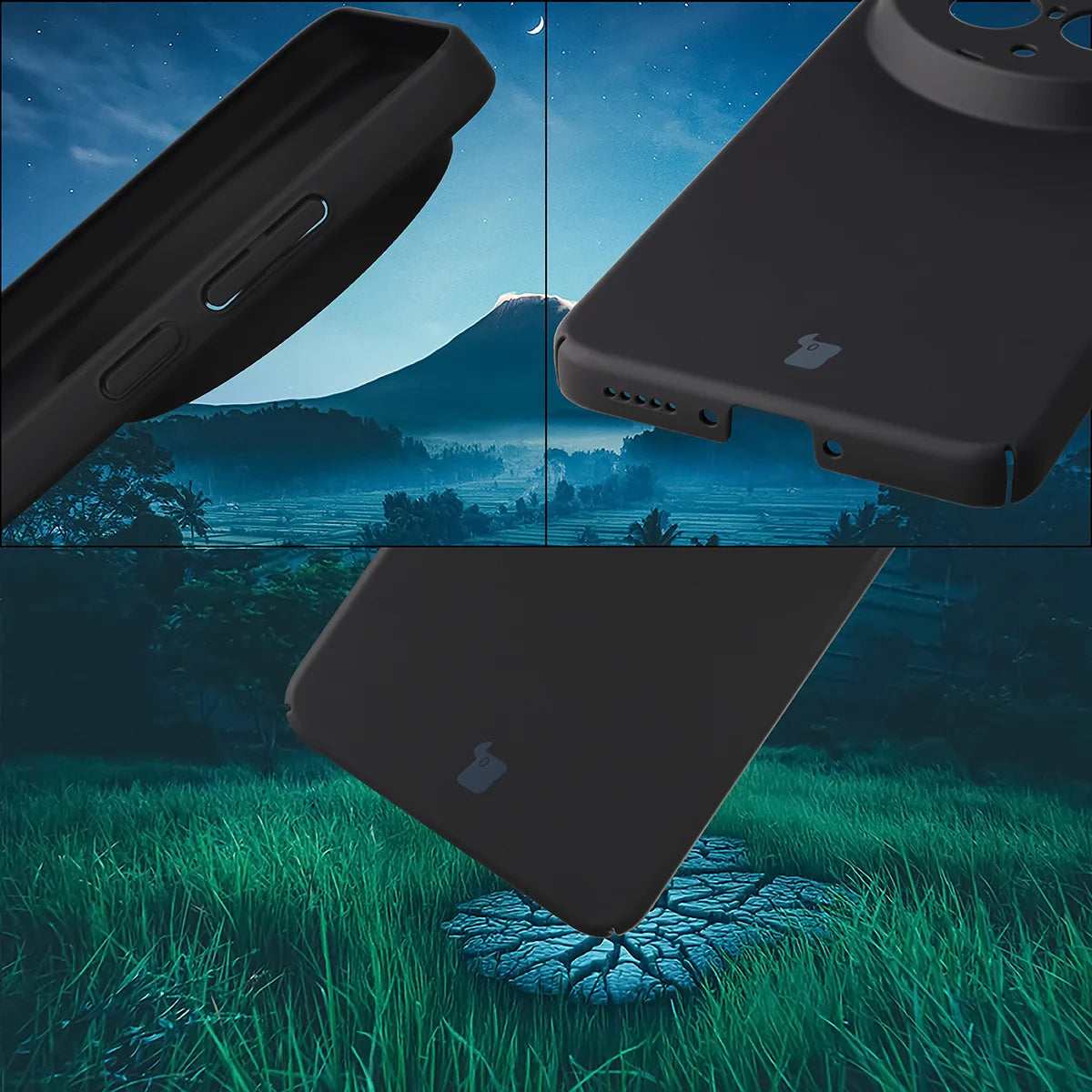 Handyhülle für Vivo X300 Ultra, Bizon Case Lupka, Schwarz