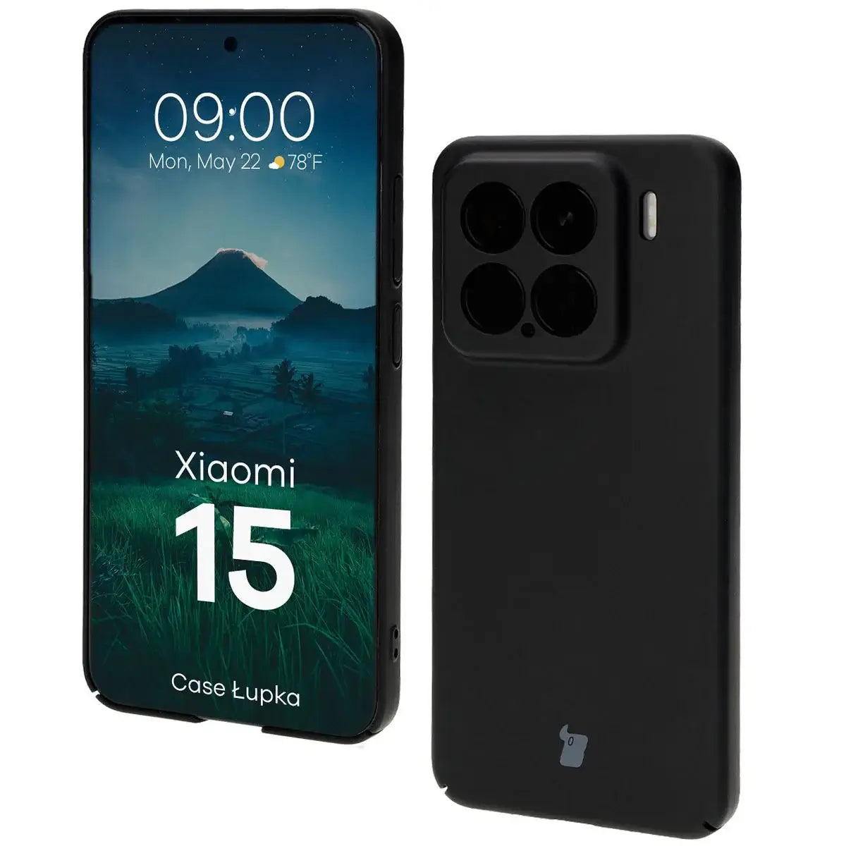 Handyhülle für Xiaomi 15, Bizon Case Lupka, Schwarz