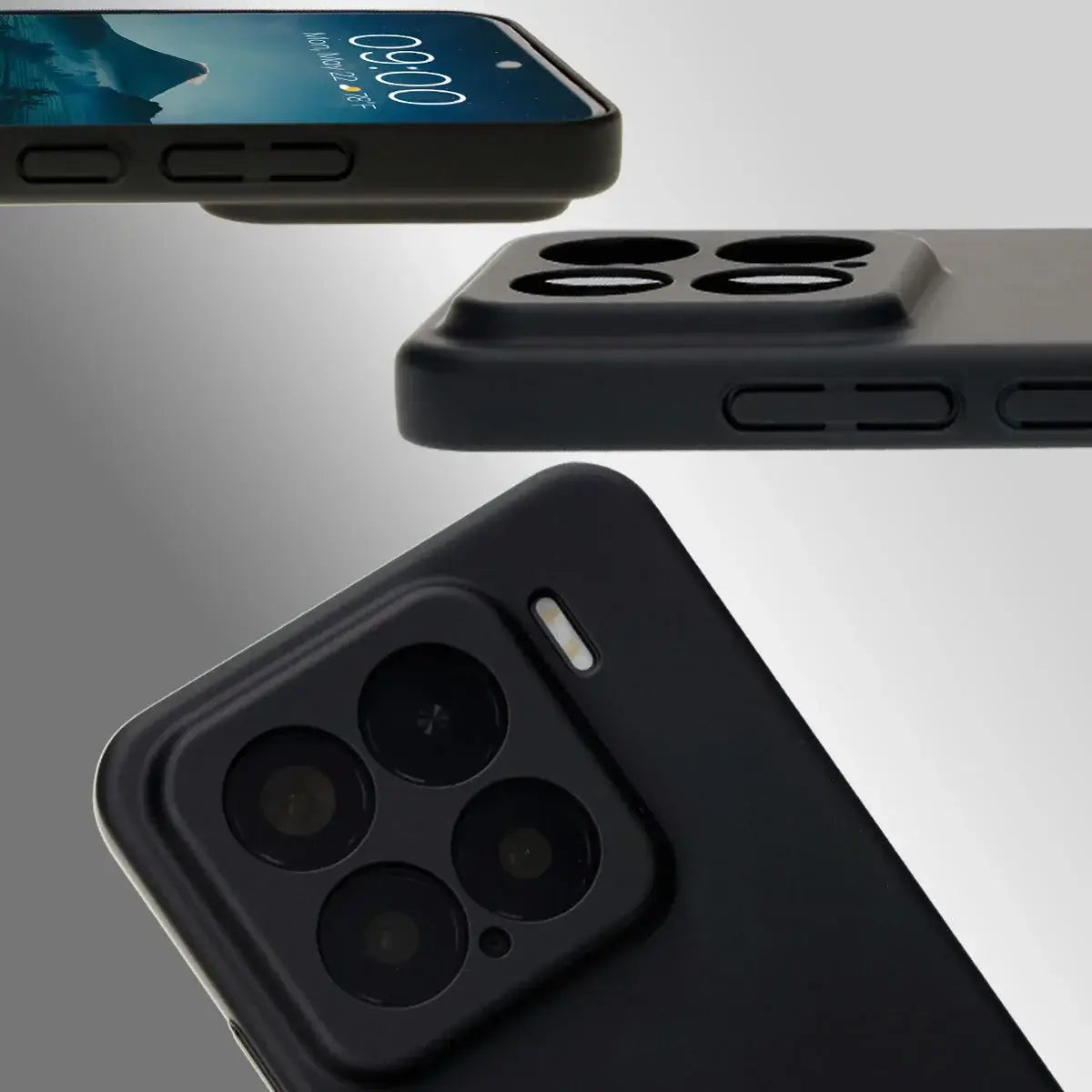 Handyhülle für Xiaomi 15, Bizon Case Lupka, Schwarz