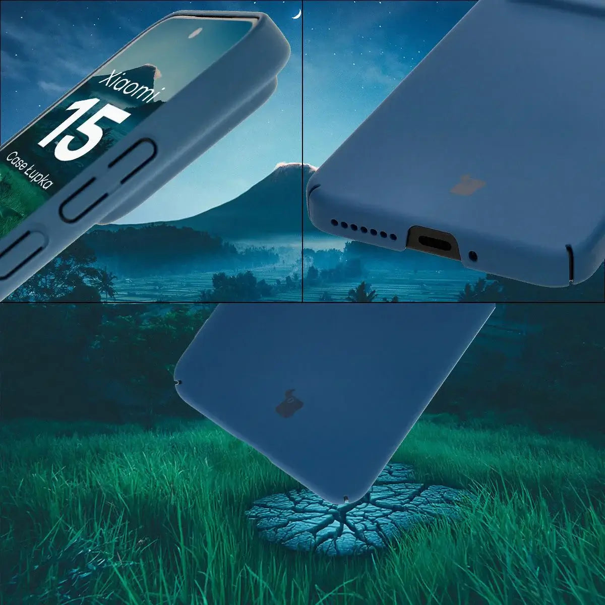 Handyhülle für Xiaomi 15, Bizon Case Lupka, Blau