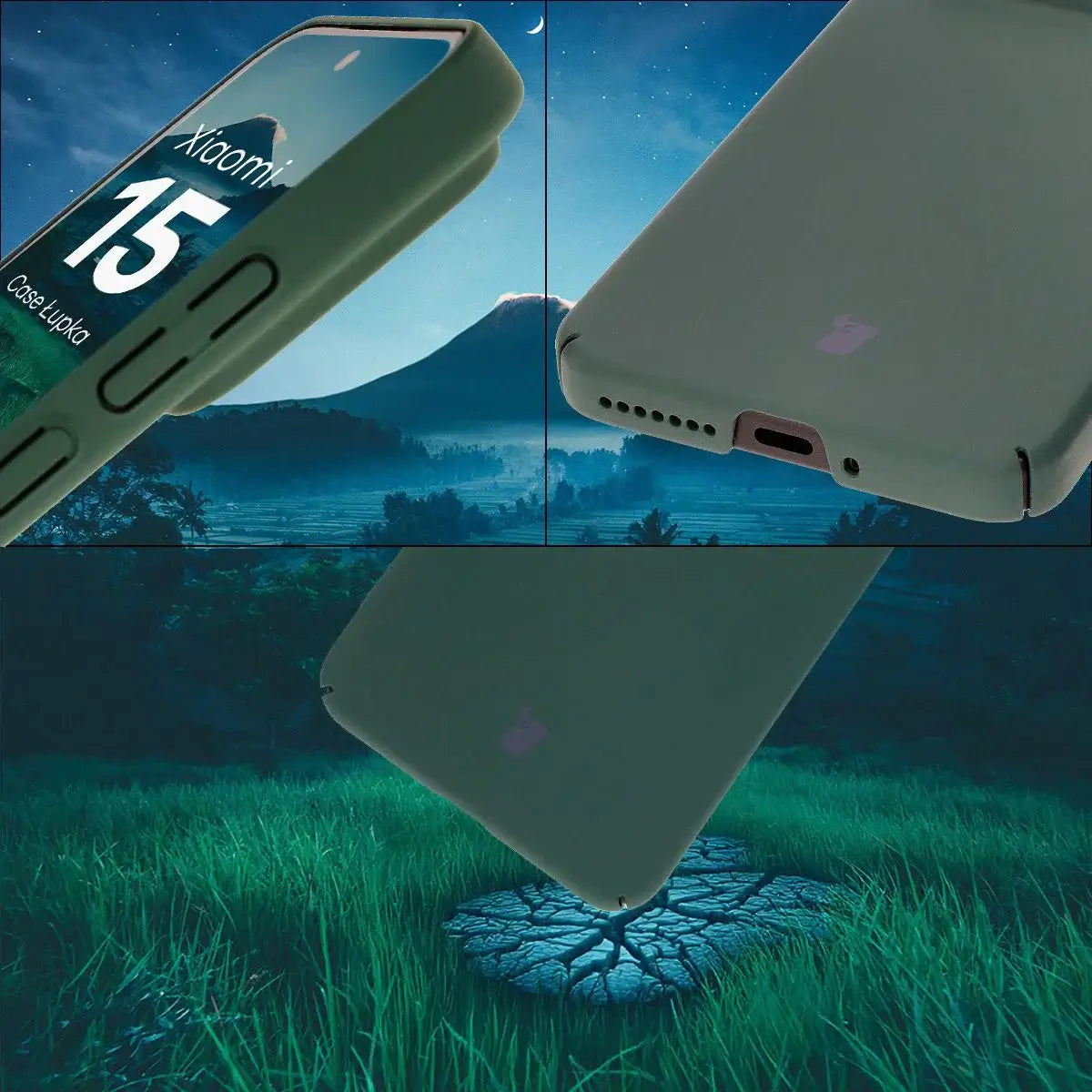 Handyhülle für Xiaomi 15, Bizon Case Lupka, Grün