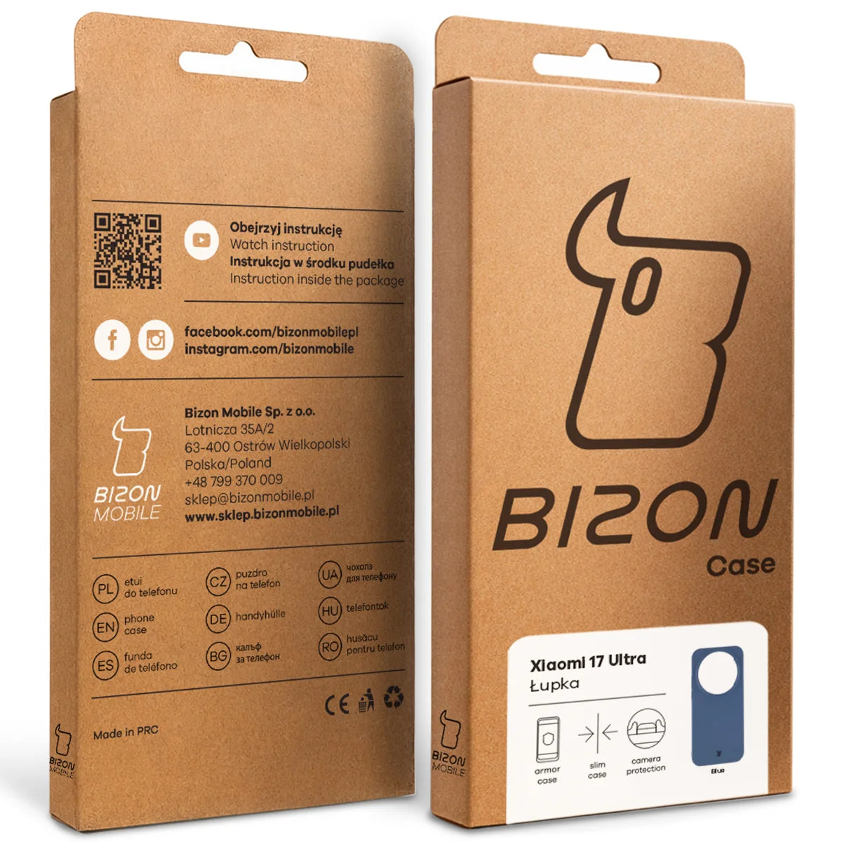 Handyhülle für Xiaomi 17 Ultra, Bizon Case Lupka, Blau