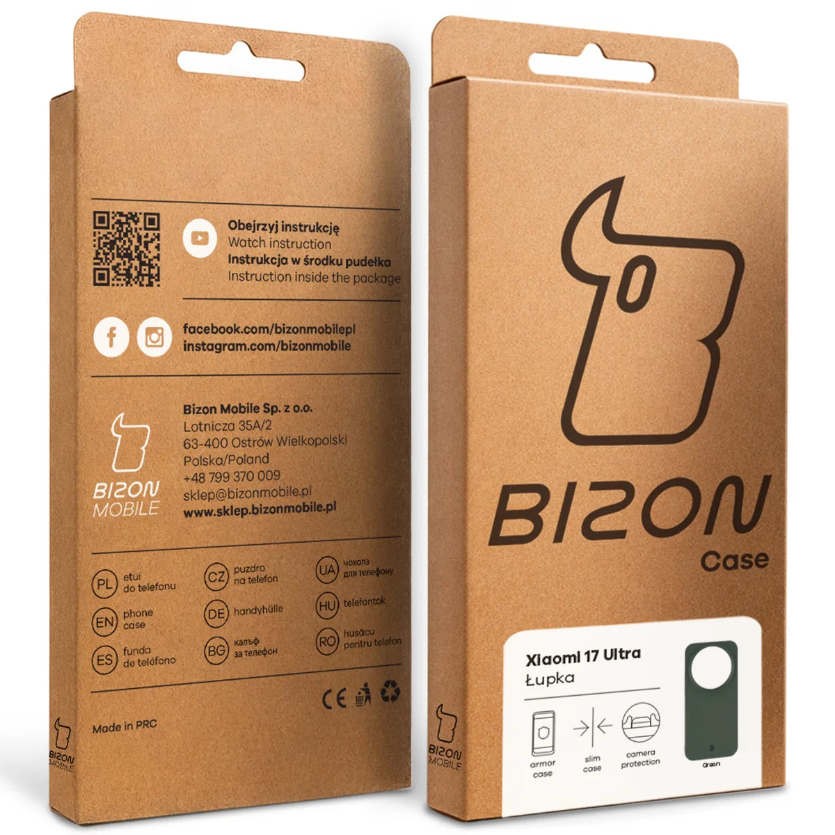 Handyhülle für Xiaomi 17 Ultra, Bizon Case Lupka, Grün