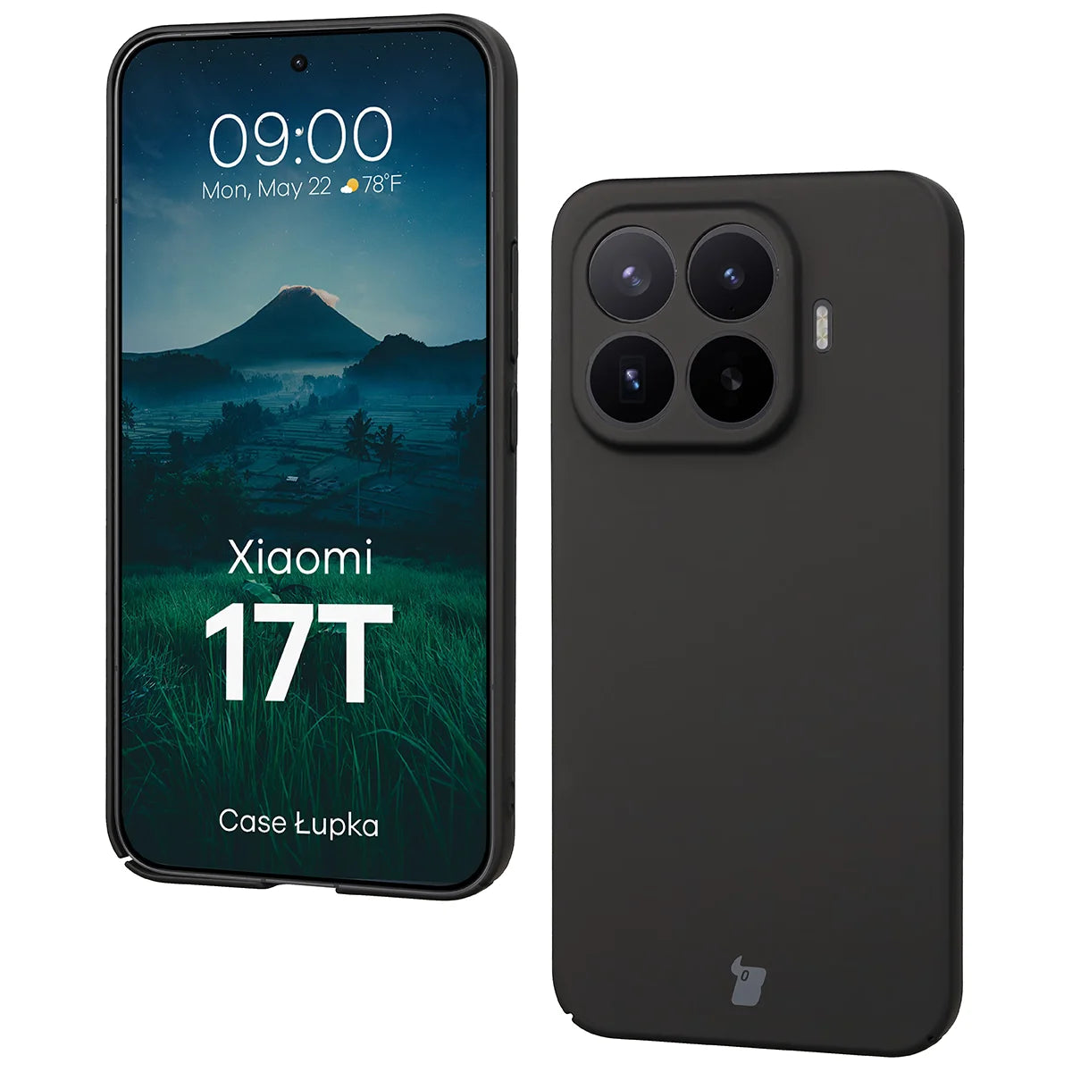 Handyhülle für Xiaomi 17T, Bizon Case Lupka, Schwarz