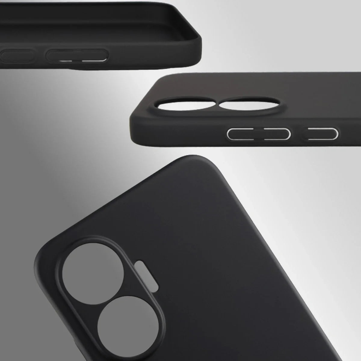 Handyhülle für Xiaomi POCO F7, Bizon Case Lupka, Schwarz