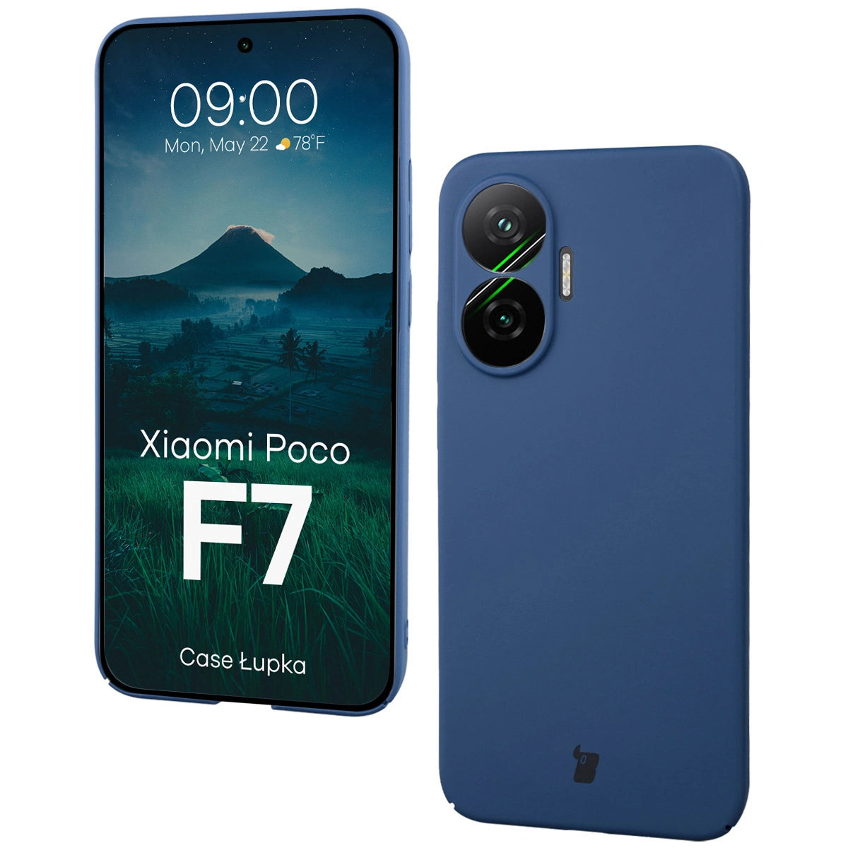 Handyhülle für Xiaomi POCO F7, Bizon Case Lupka, Blau