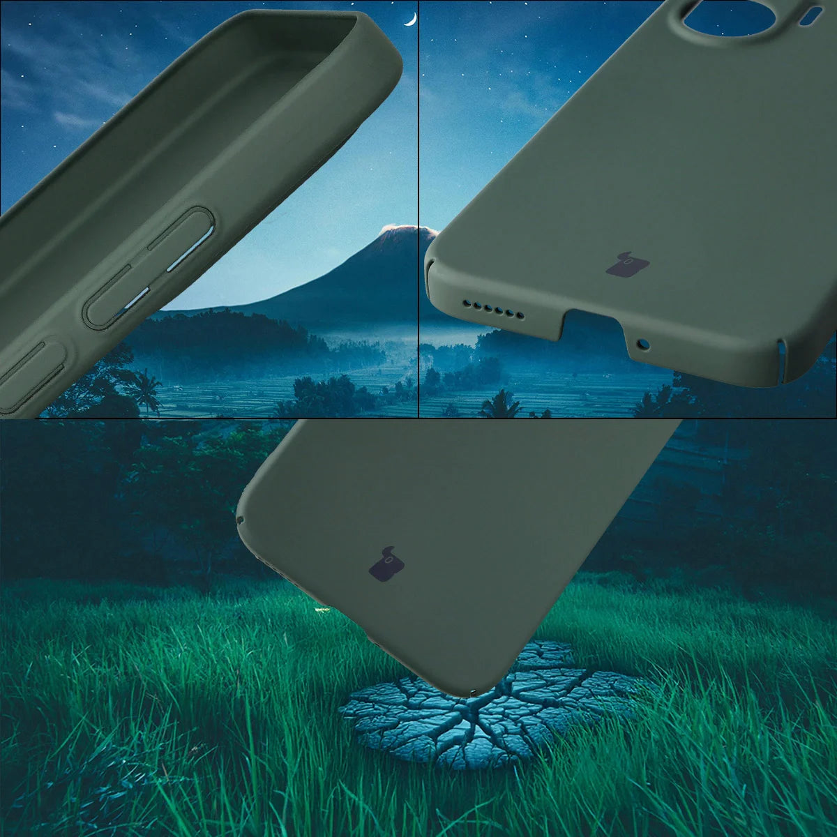 Handyhülle für Xiaomi POCO F7, Bizon Case Lupka, Grün