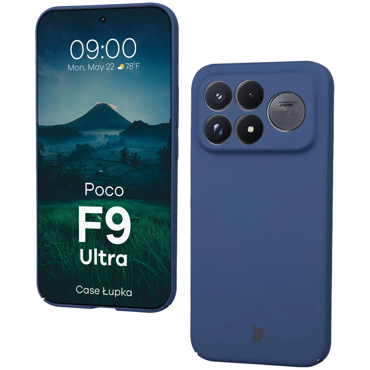 Handyhülle für Xiaomi POCO F9 Ultra, Bizon Case Lupka, Blau (1/6)