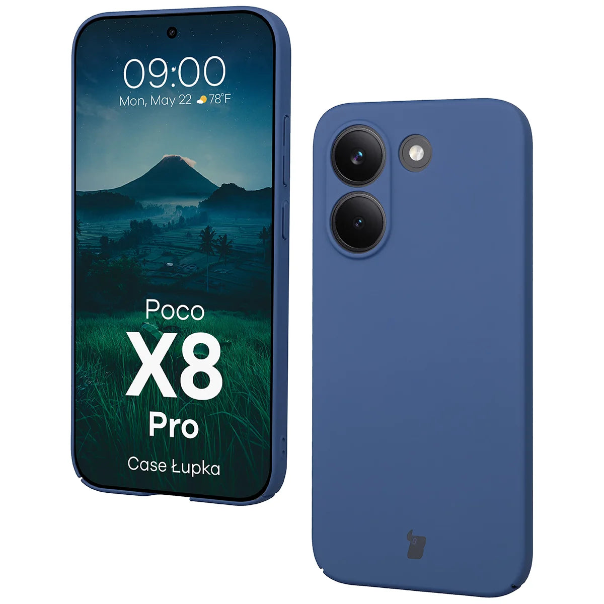 Handyhülle für Xiaomi POCO X8 Pro, Bizon Case Lupka, Blau
