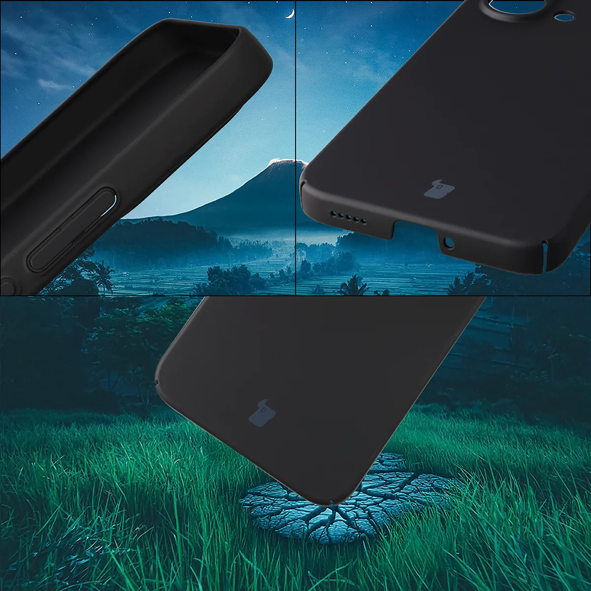 Handyhülle für Xiaomi POCO X8 Pro Max, Bizon Case Lupka, Schwarz
