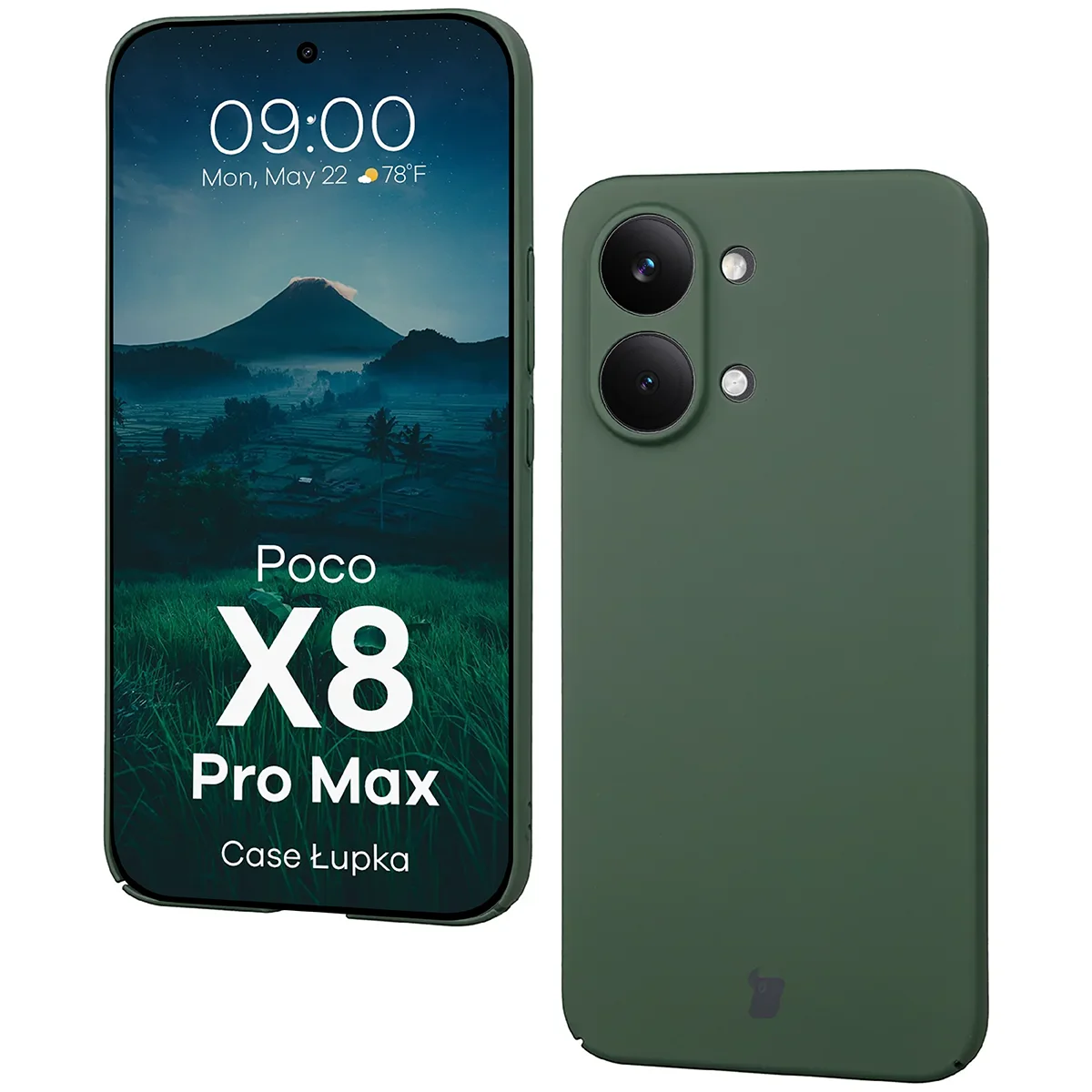 Handyhülle für Xiaomi POCO X8 Pro Max, Bizon Case Lupka, Grün
