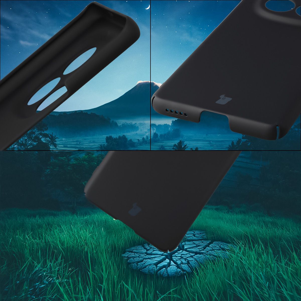 Handyhülle für Xiaomi Redmi Note 15 4G/5G / POCO M8 5G, Bizon Case Lupka, Schwarz
