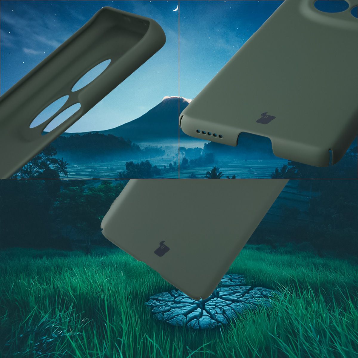 Handyhülle für Xiaomi Redmi Note 15 4G/5G / POCO M8 5G, Bizon Case Lupka, Grün