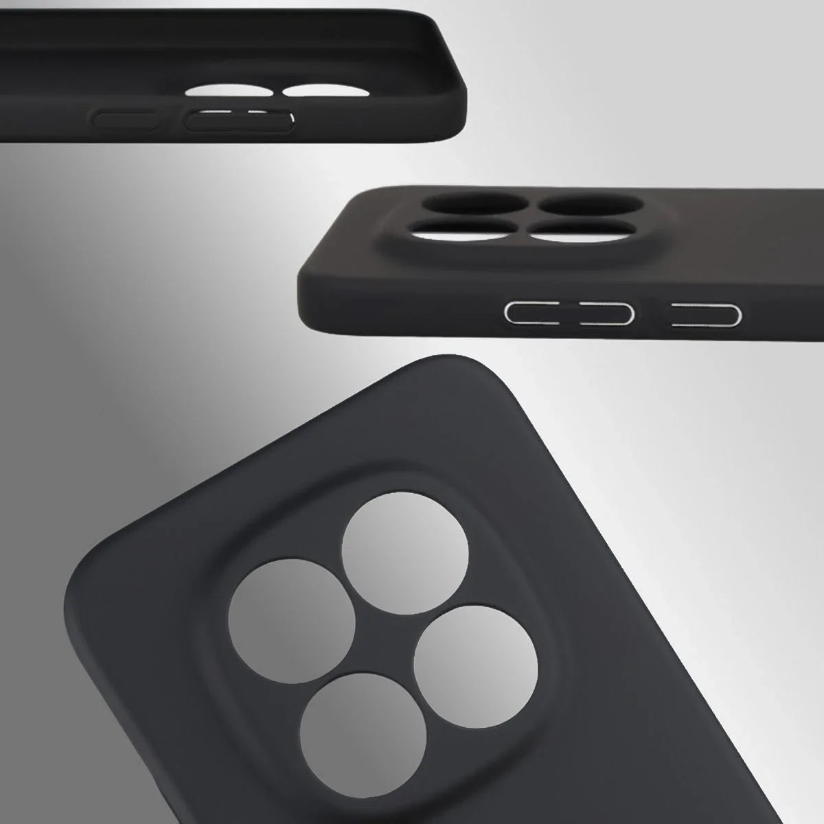 Handyhülle für Xiaomi Redmi Note 15 Pro 5G, Bizon Case Lupka, Schwarz