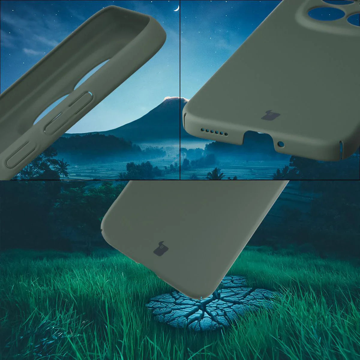 Handyhülle für Xiaomi Redmi Note 15 Pro 5G, Bizon Case Lupka, Grün