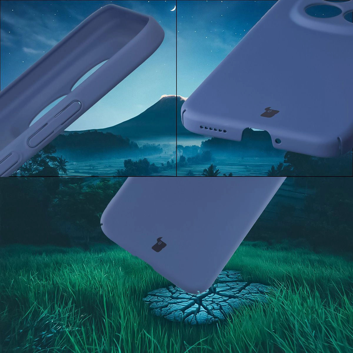 Handyhülle für Xiaomi Redmi Note 15 Pro Plus 5G / POCO M8 Pro 5G, Bizon Case Lupka, Blau