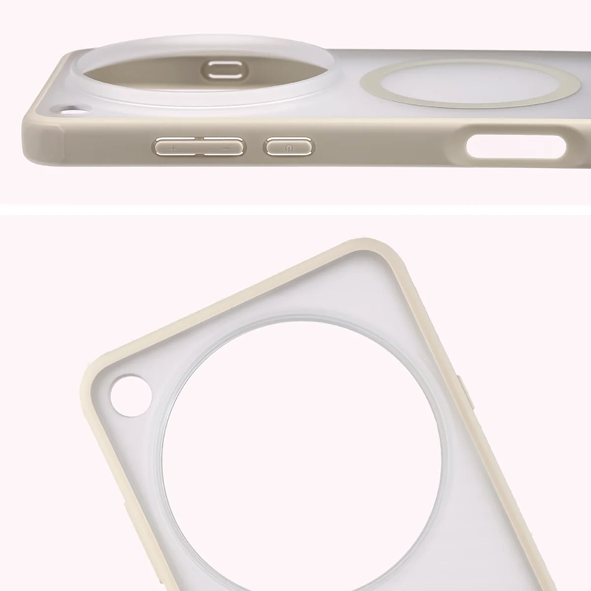 Handyhülle mit Magnetring für Oppo Find X9 Ultra, Bizon Case MatteO, Getönt-Schwarz
