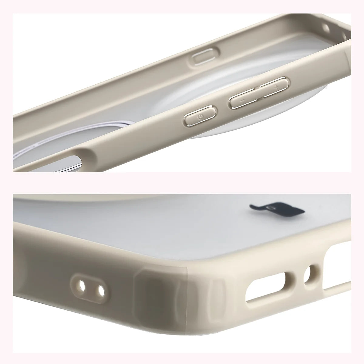 Handyhülle mit Magnetring für Oppo Find X9 Ultra, Bizon Case MatteO, Getönt-Schwarz