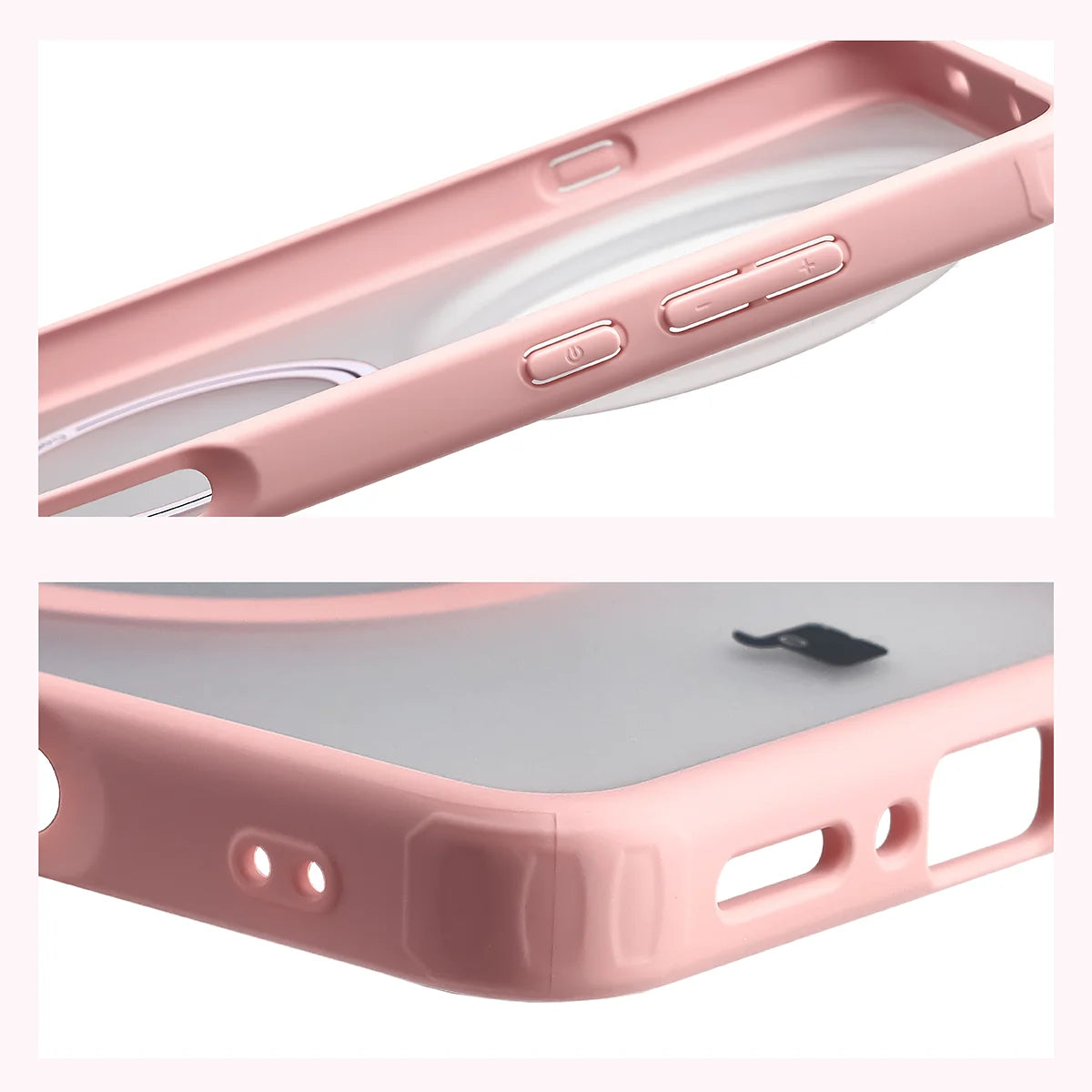 Handyhülle mit Magnetring für Oppo Find X9 Ultra, Bizon Case MatteO, Getönt-Hellrosa