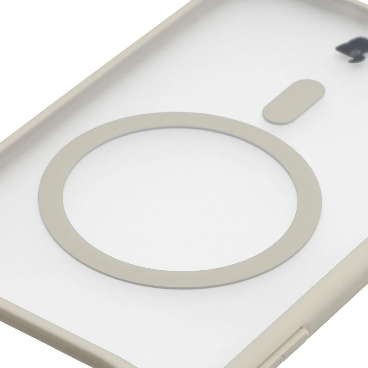 Handyhülle mit Magnetring für iPhone Air, Bizon Case MatteO, Getönt-Beige