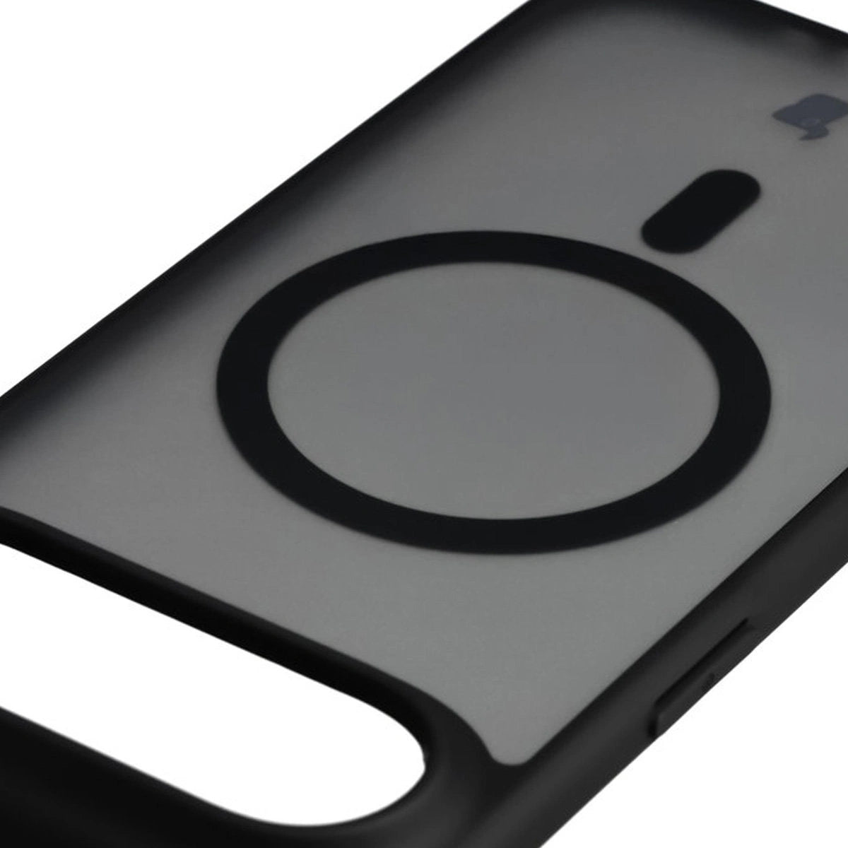Handyhülle mit Magnetring für iPhone Air, Bizon Case MatteO, Getönt-Schwarz