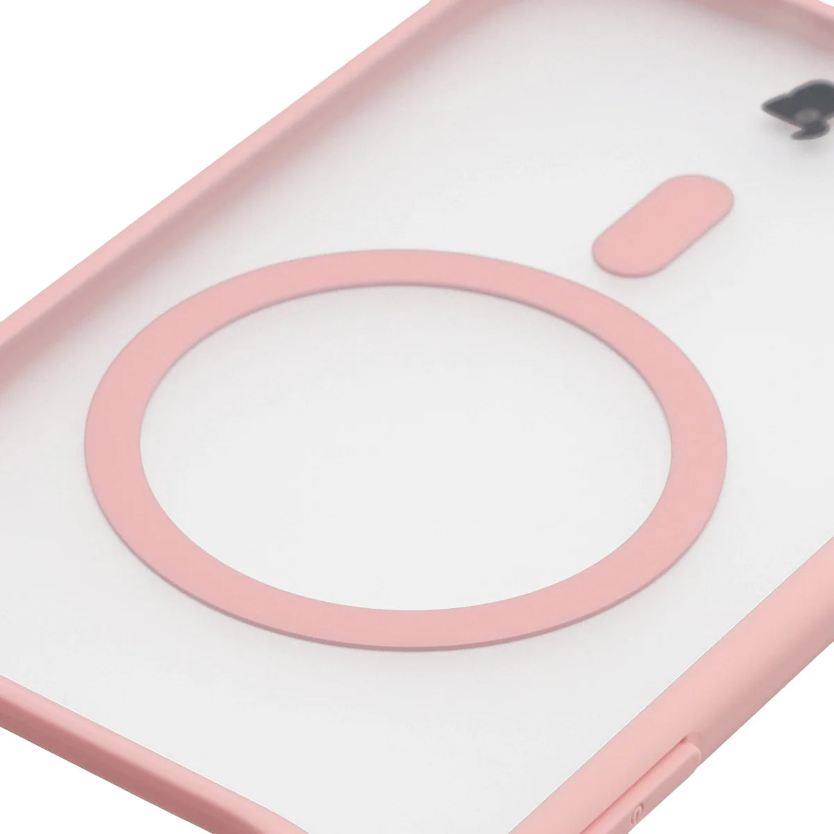 Handyhülle mit Magnetring für iPhone Air, Bizon Case MatteO, Getönt-Hellrosa