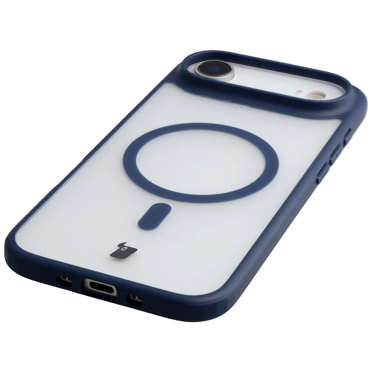 Handyhülle mit Magnetring für iPhone Air, Bizon Case MatteO, Getönt-Dunkelblau