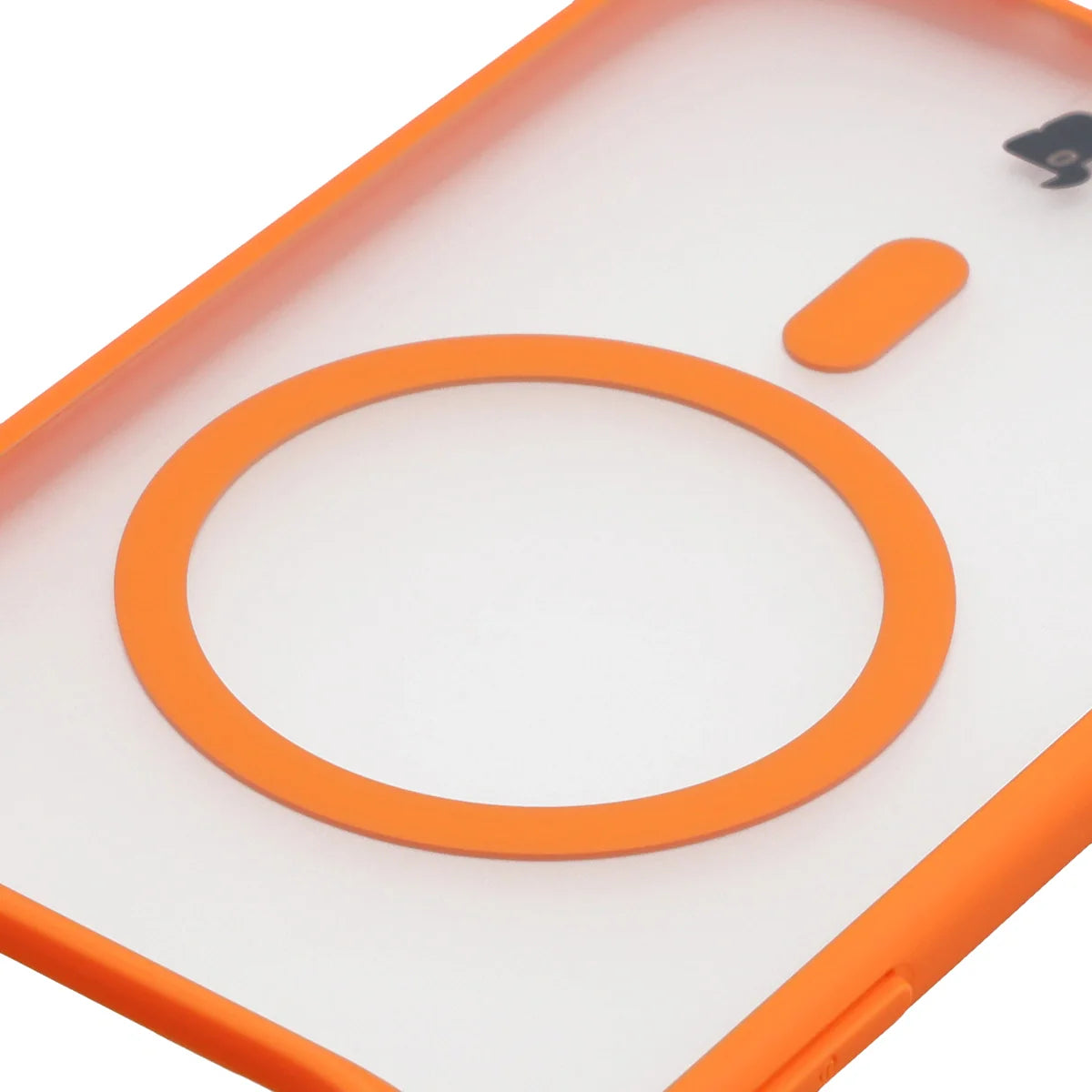 Handyhülle mit Magnetring für iPhone Air, Bizon Case MatteO, Getönt-Orange