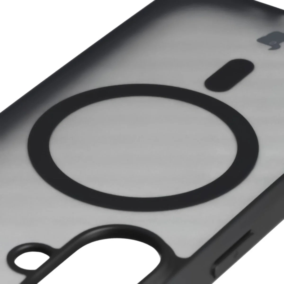 Handyhülle mit Magnetring für iPhone 17, Bizon Case MatteO, Getönt-Schwarz