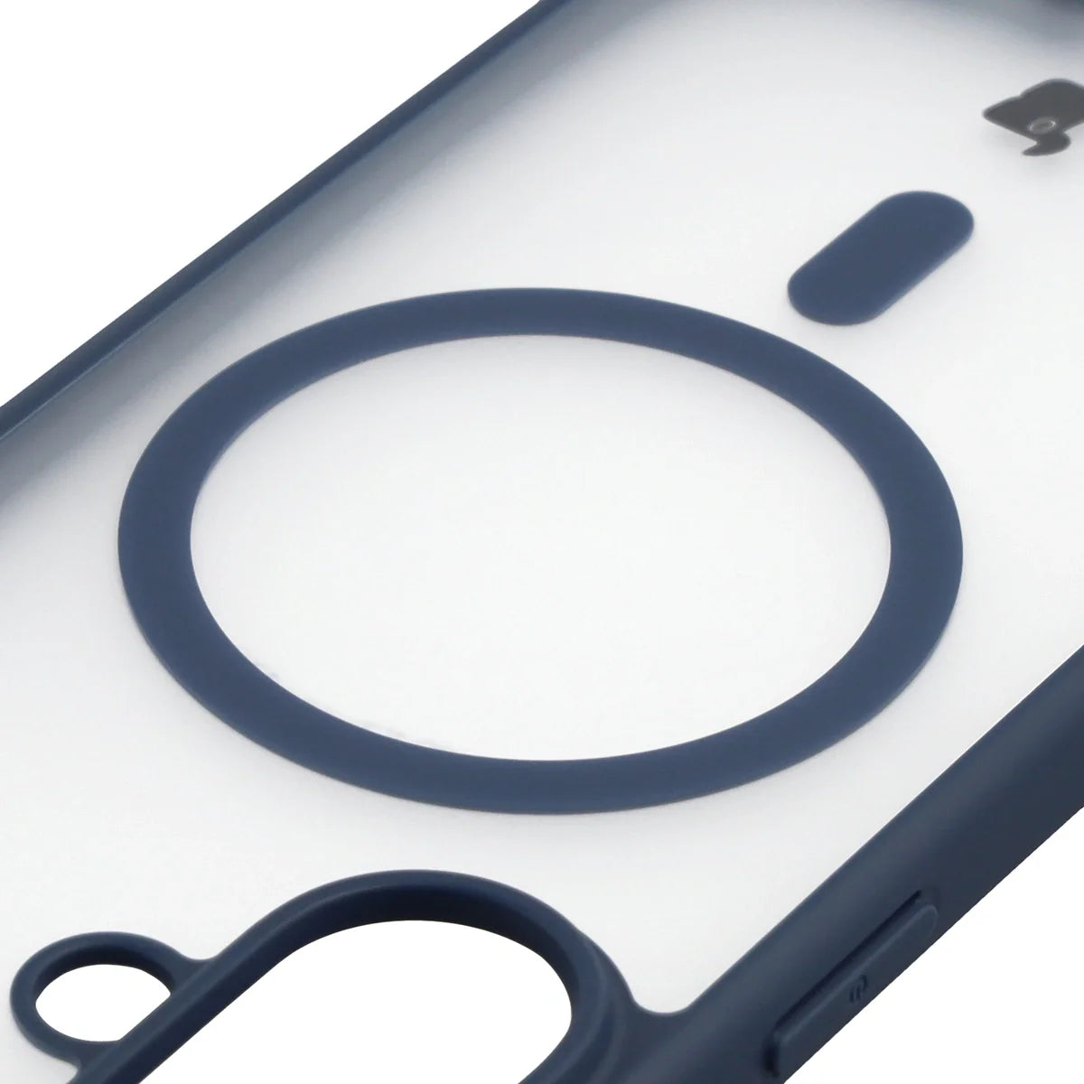 Handyhülle mit Magnetring für iPhone 17, Bizon Case MatteO, Getönt-Dunkelblau