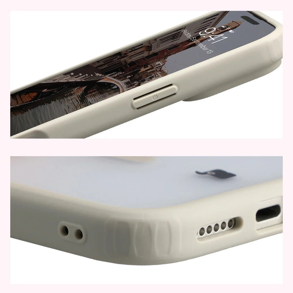 Handyhülle mit Magnetring für iPhone 17 Pro Max, Bizon Case MatteO, Getönt-Beige