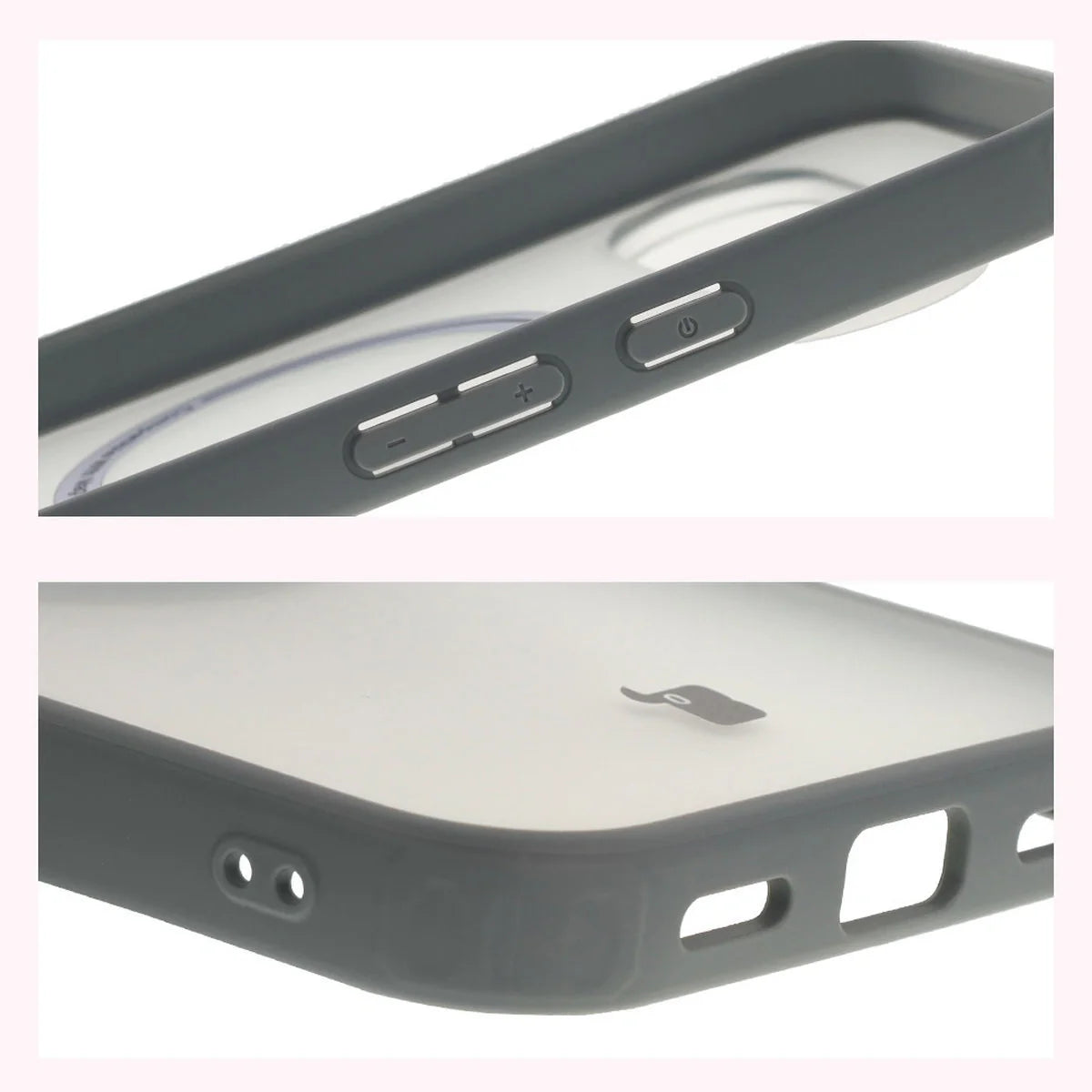 Handyhülle mit Magnetring für Pixel 10 / 10 Pro, Bizon Case MatteO, Getönt-Grau