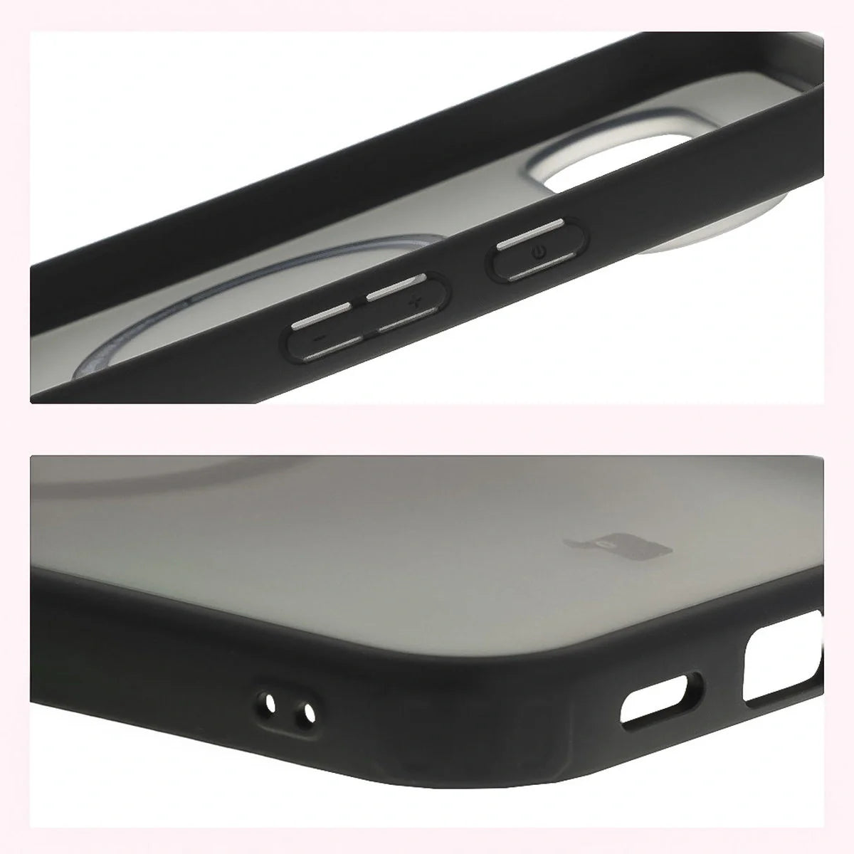 Handyhülle mit Magnetring für Pixel 10 Pro XL, Bizon Case MatteO, Getönt-Schwarz