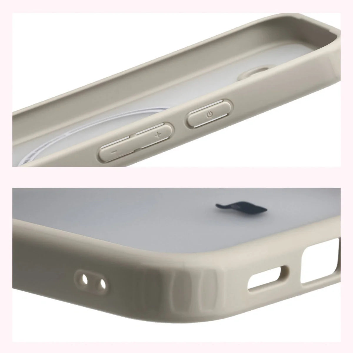 Handyhülle mit Magnetring für Google Pixel 10a, Bizon Case MatteO, Getönt-Beige