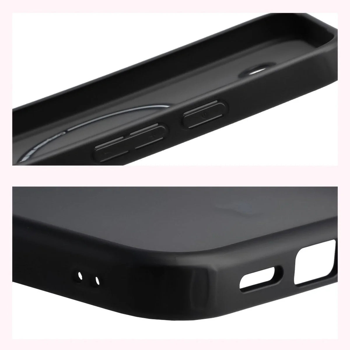 Handyhülle mit Magnetring für Google Pixel 10a, Bizon Case MatteO, Getönt-Schwarz