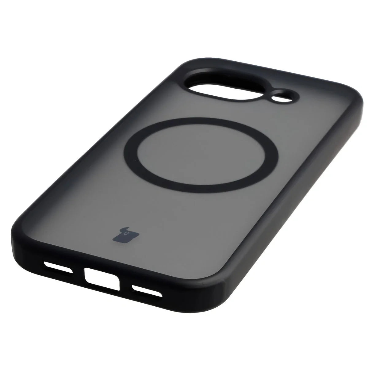 Handyhülle mit Magnetring für Google Pixel 10a, Bizon Case MatteO, Getönt-Schwarz