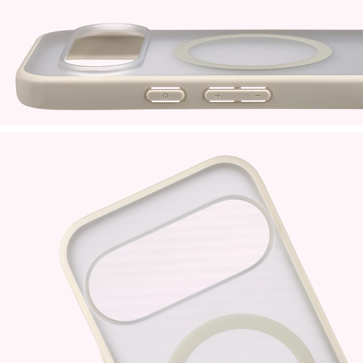Handyhülle mit Magnetring für Google Pixel 11 / 11 Pro / 10 / 10 Pro, Bizon Case MatteO, Getönt-Beige