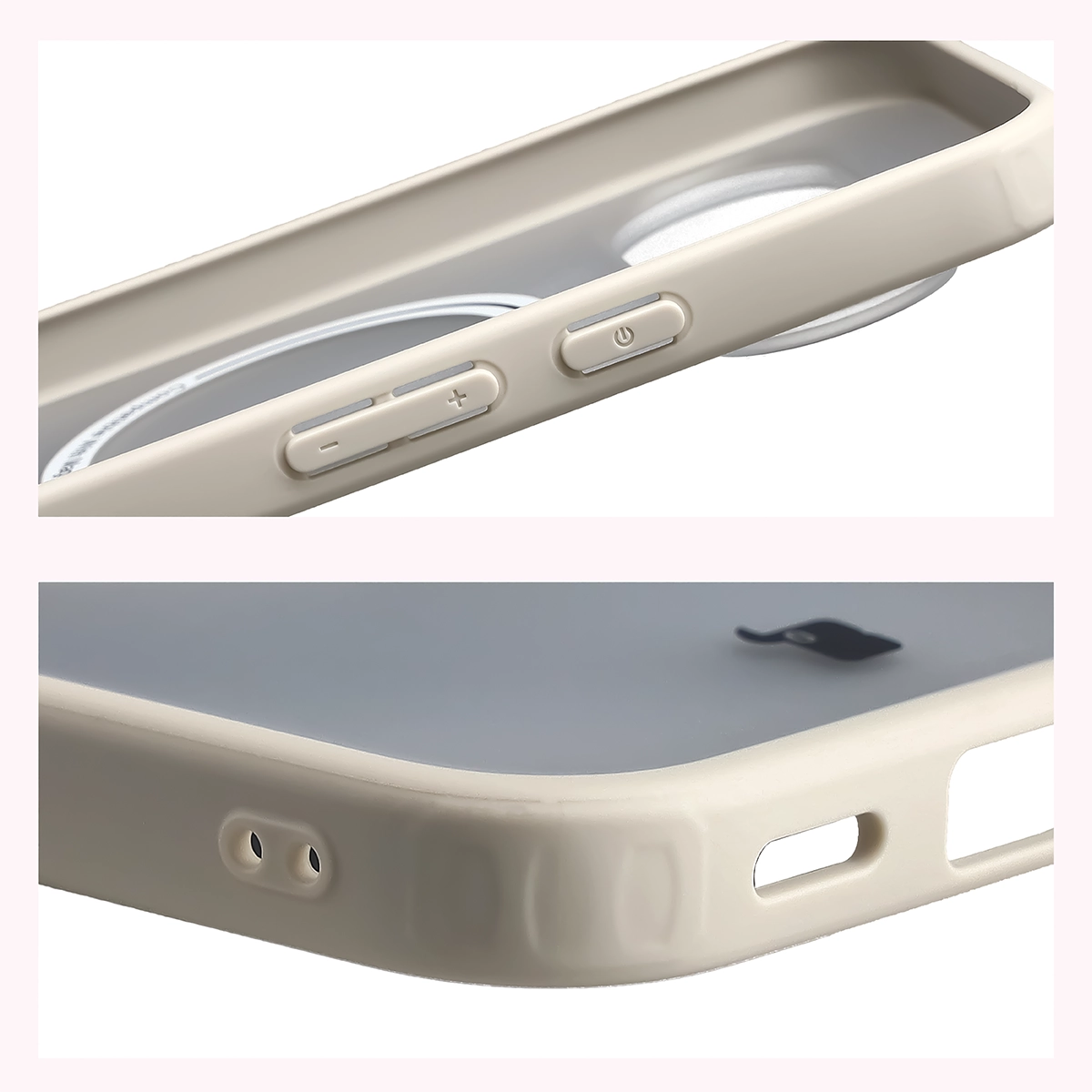 Handyhülle mit Magnetring für Google Pixel 11 Pro XL / 10 Pro XL, Bizon Case MatteO, Getönt-Beige