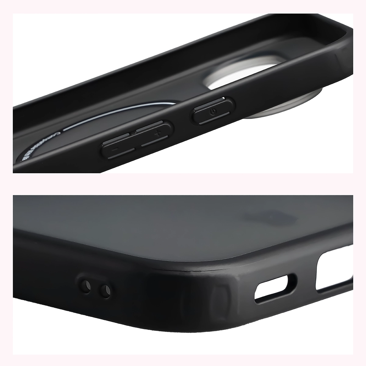Handyhülle mit Magnetring für Google Pixel 11 Pro XL / 10 Pro XL, Bizon Case MatteO, Getönt-Schwarz