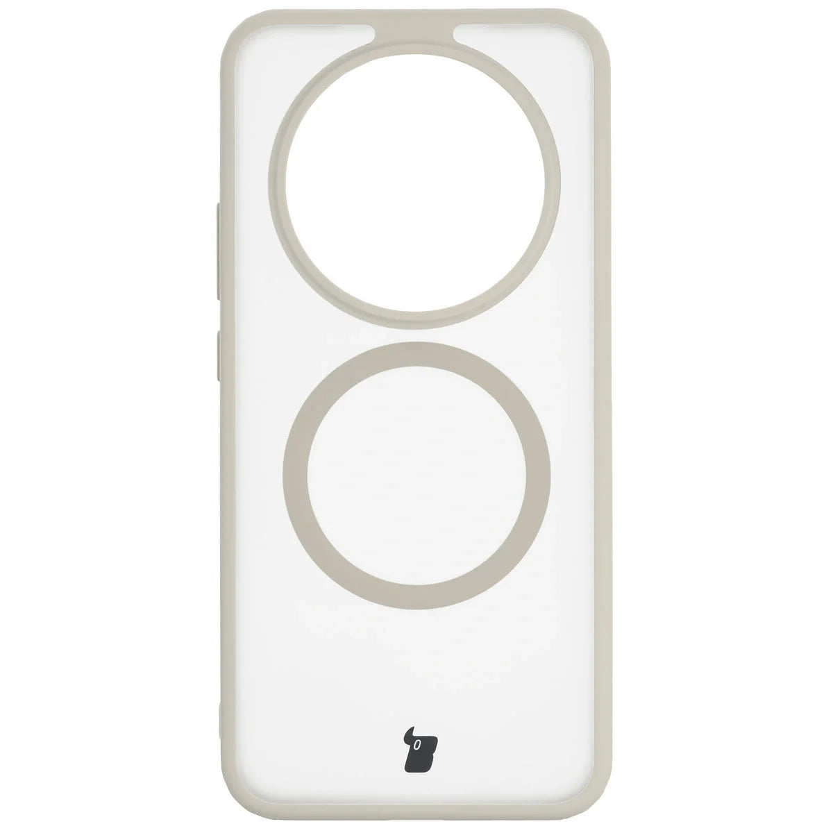 Handyhülle mit Magnetring für Honor Magic8 Lite, Bizon Case MatteO, Getönt-Beige