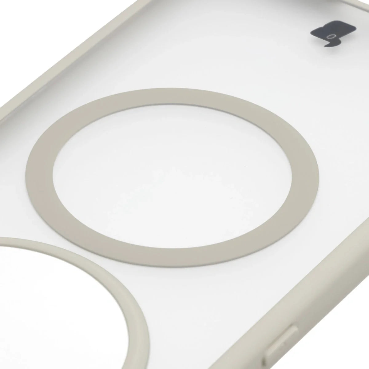 Handyhülle mit Magnetring für Honor Magic8 Lite, Bizon Case MatteO, Getönt-Beige