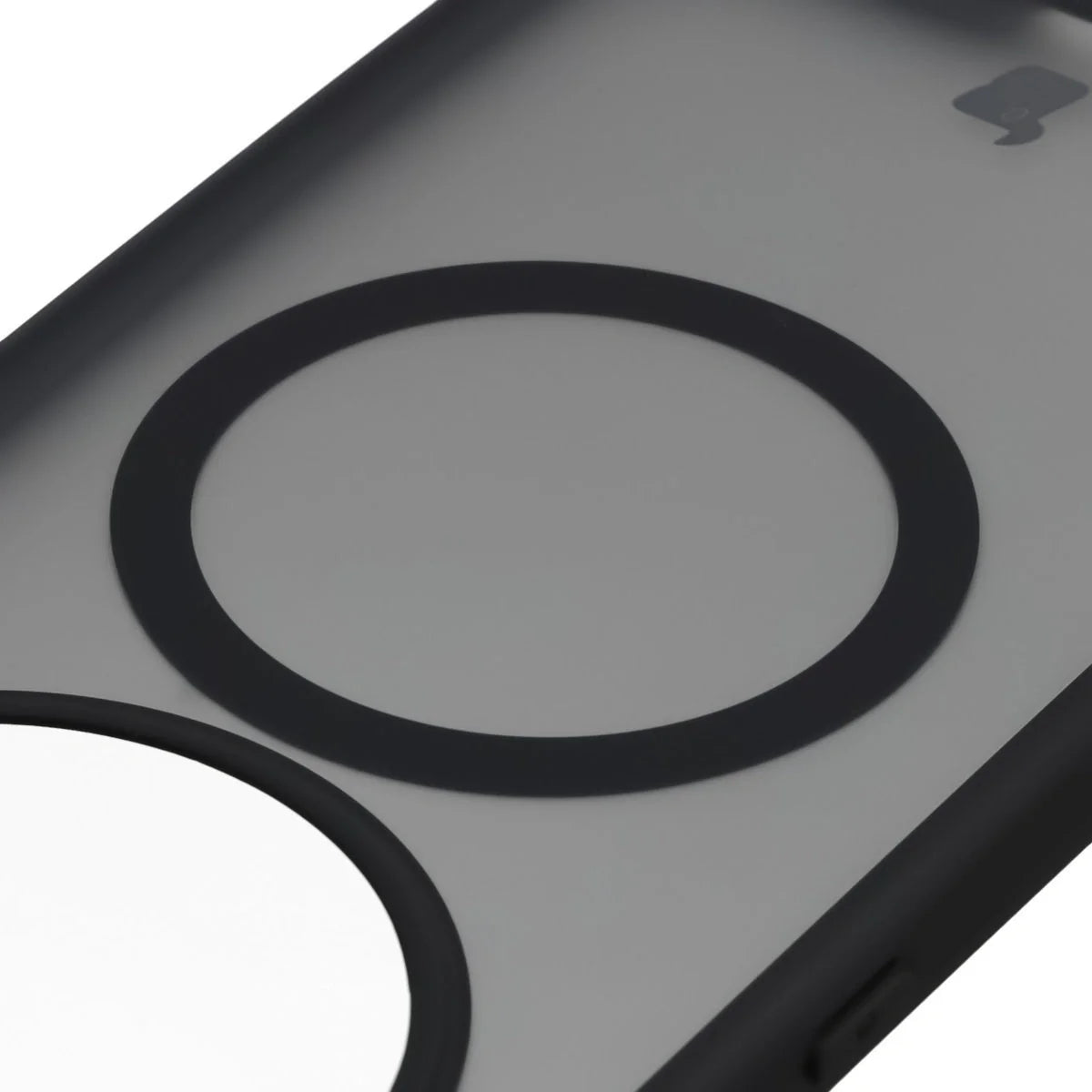 Handyhülle mit Magnetring für Honor Magic8 Lite, Bizon Case MatteO, Getönt-Schwarz