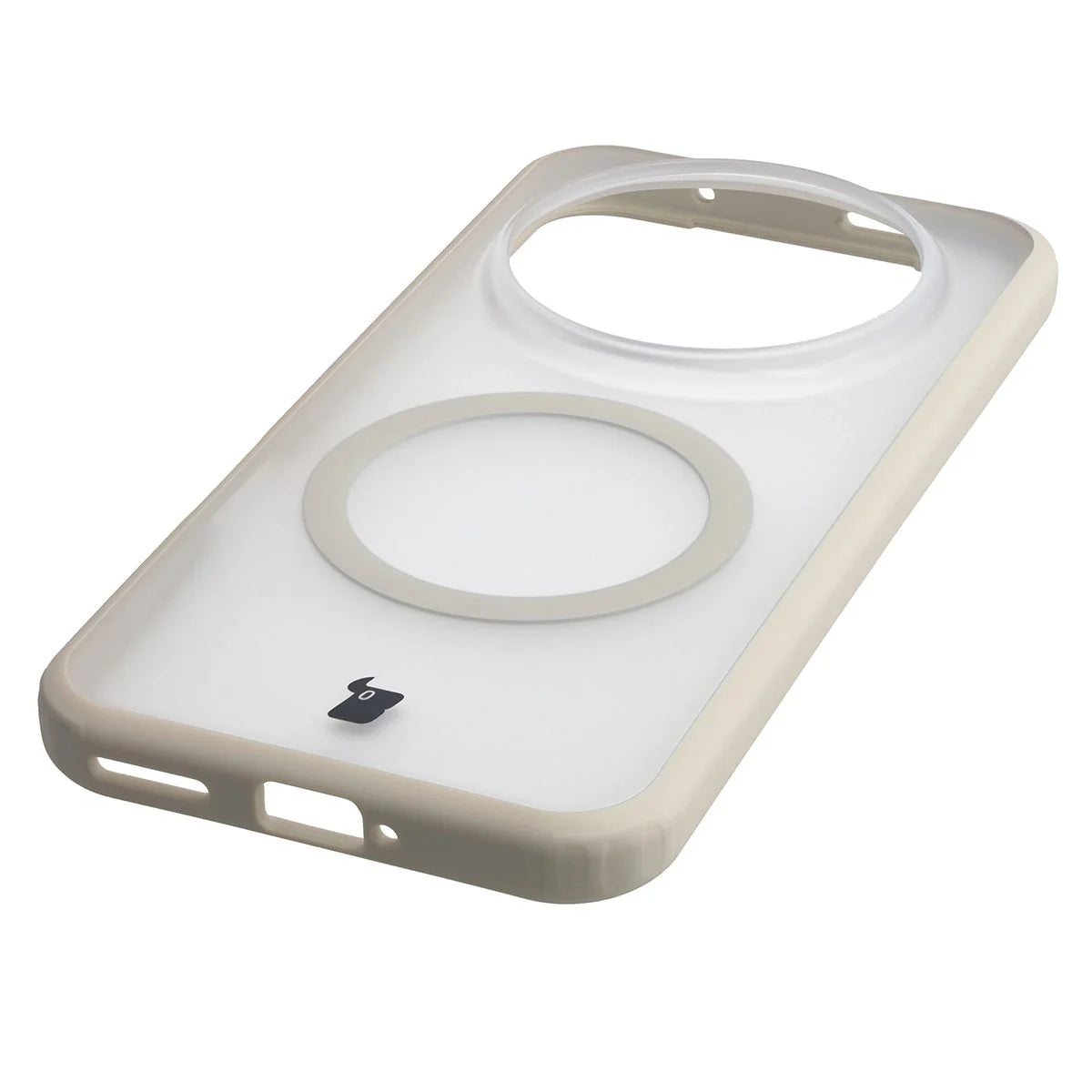 Handyhülle mit Magnetring für Honor Magic8 Pro, Bizon Case MatteO, Getönt-Beige