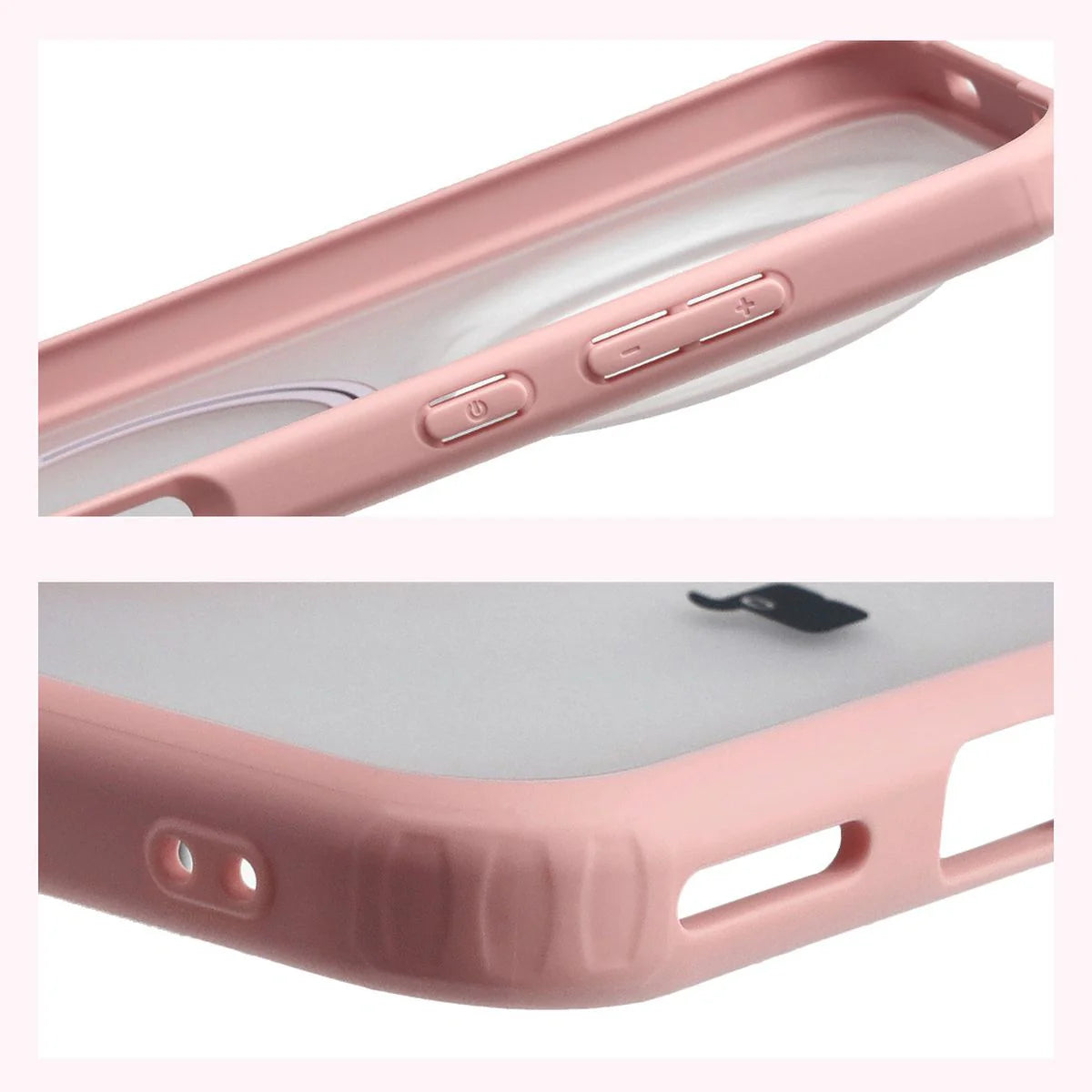 Handyhülle mit Magnetring für Honor Magic8 Pro, Bizon Case MatteO, Getönt-Hellrosa