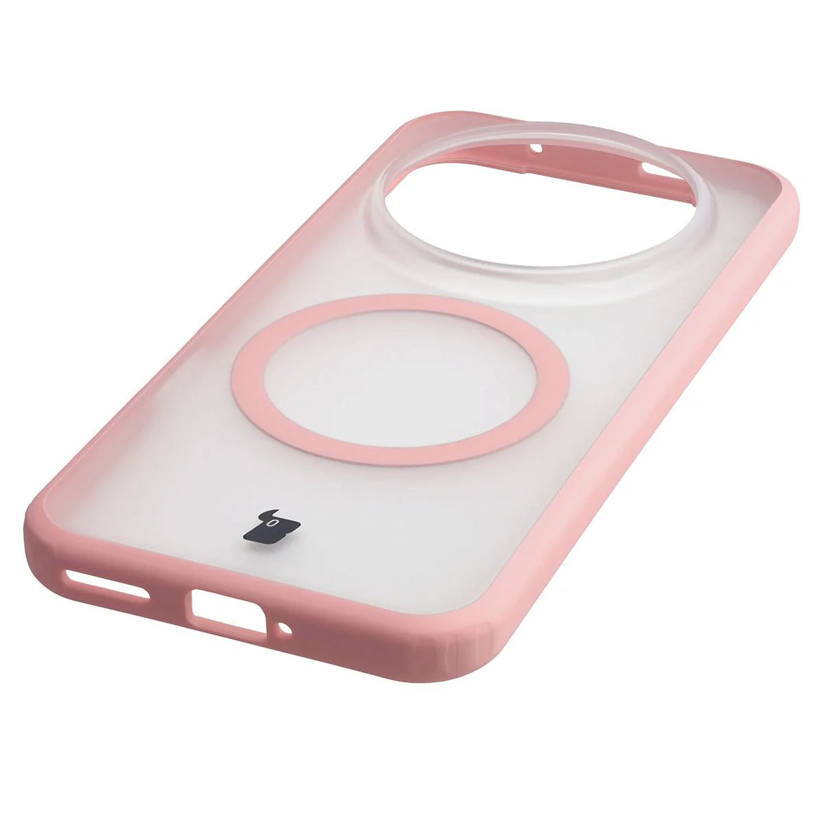 Handyhülle mit Magnetring für Honor Magic8 Pro, Bizon Case MatteO, Getönt-Hellrosa