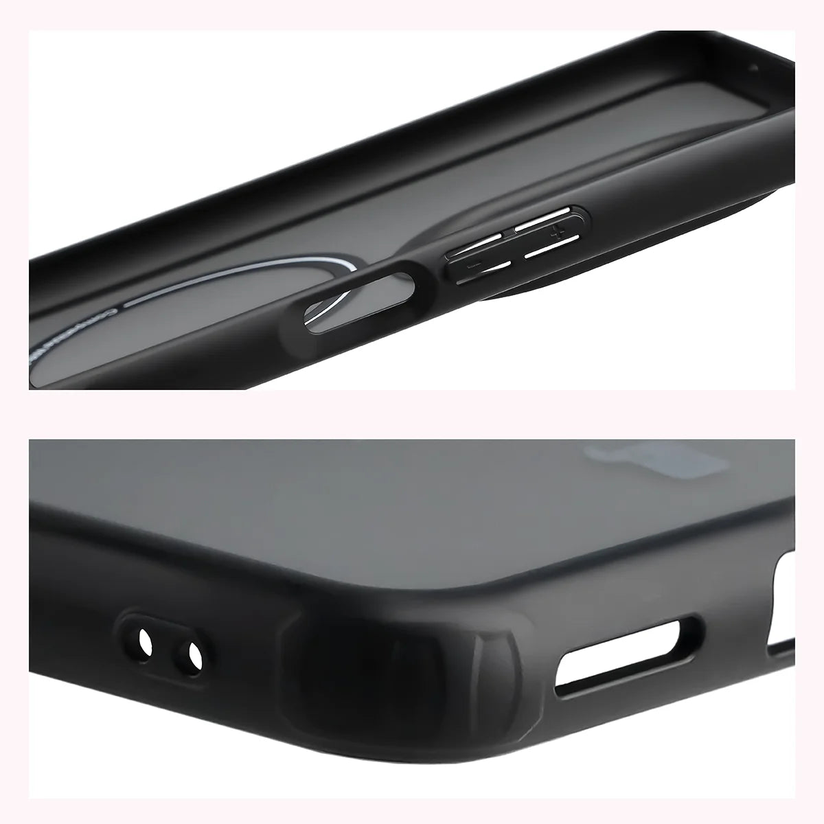 Handyhülle mit Magnetring für Huawei nova 14 Pro, Bizon Case MatteO, Getönt-Schwarz