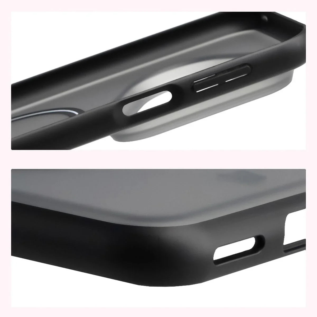 Handyhülle mit Magnetring für Huawei Pura 80 Pro / Pro Plus, Bizon Case MatteO, Getönt-Schwarz