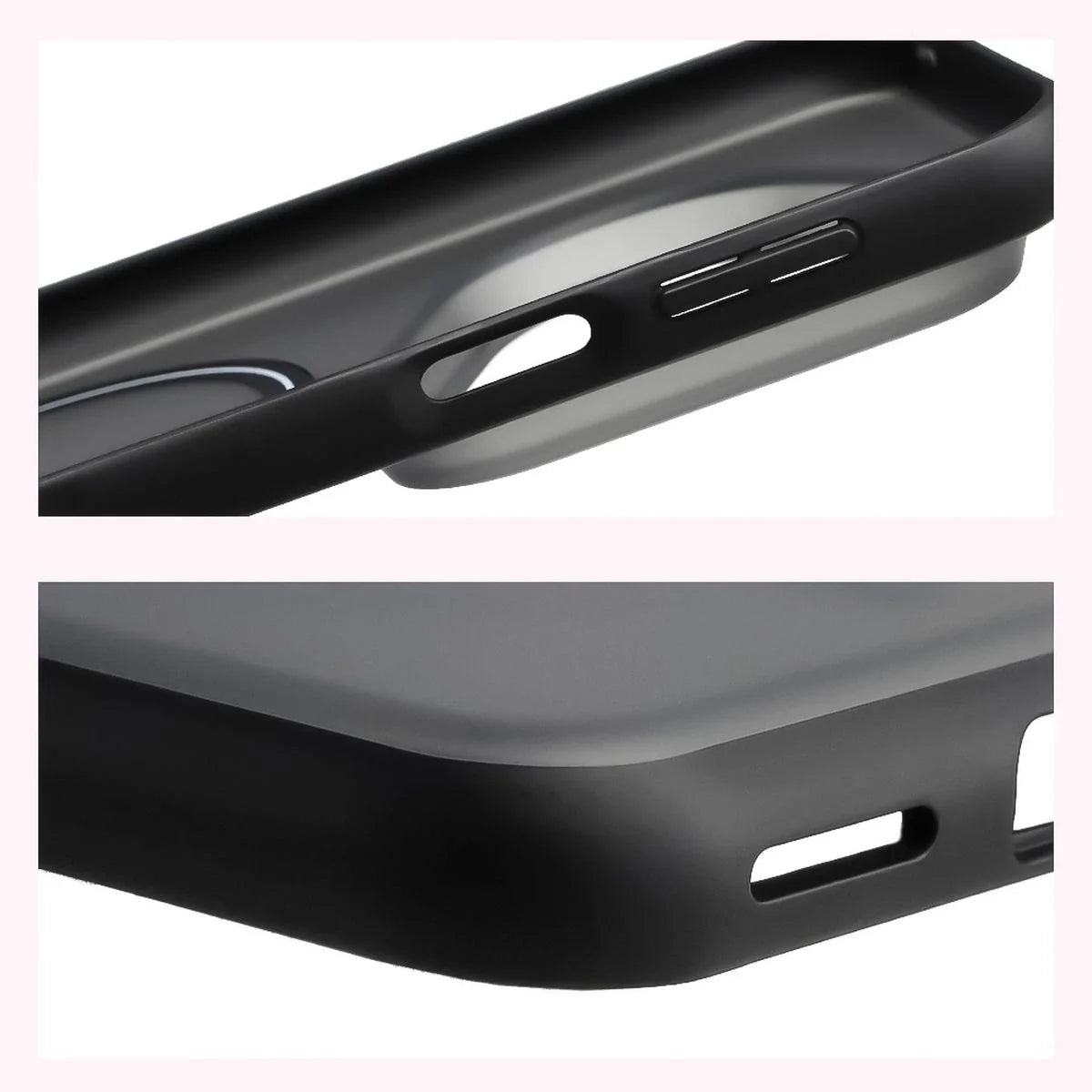 Handyhülle mit Magnetring für Huawei Pura 80 Ultra, Bizon Case MatteO, Getönt-Schwarz