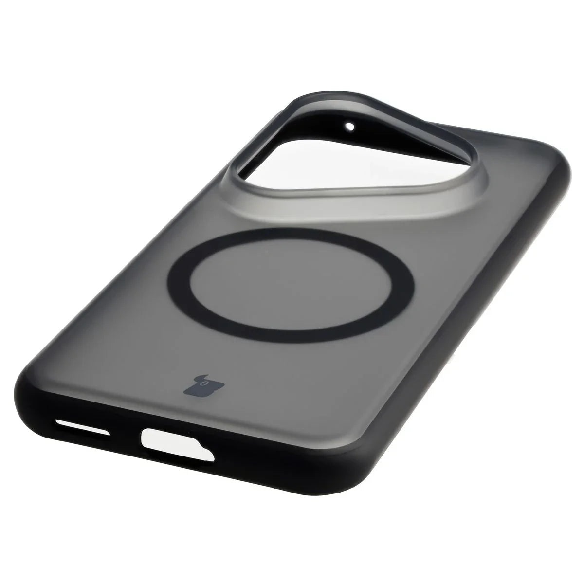 Handyhülle mit Magnetring für Huawei Pura 80 Ultra, Bizon Case MatteO, Getönt-Schwarz